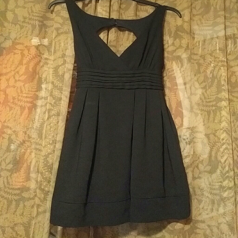 V-neck plunge short Empire waist LBD